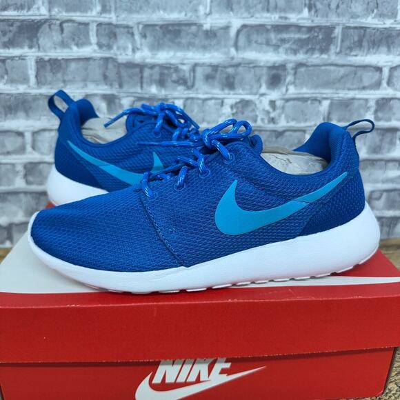 Nike Roshe Run One Game Royal Blue Hero White 599728-400 Youth Size 5Y New - Picture 1 of 7
